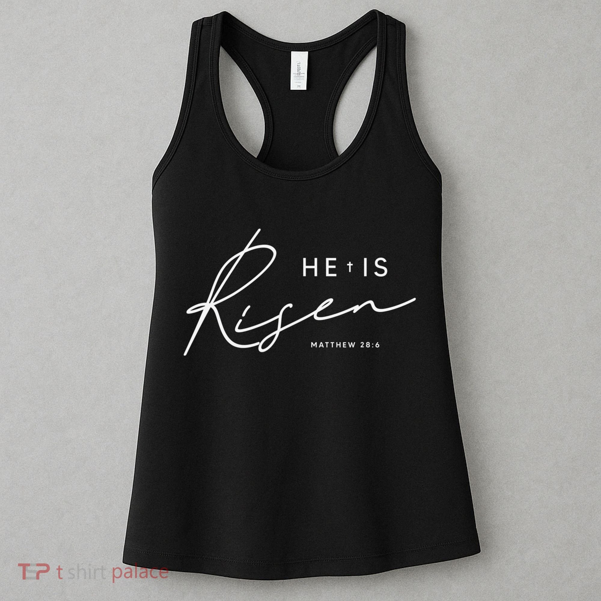 He Is Risen Jesus Easter Christian Women's Tank Top