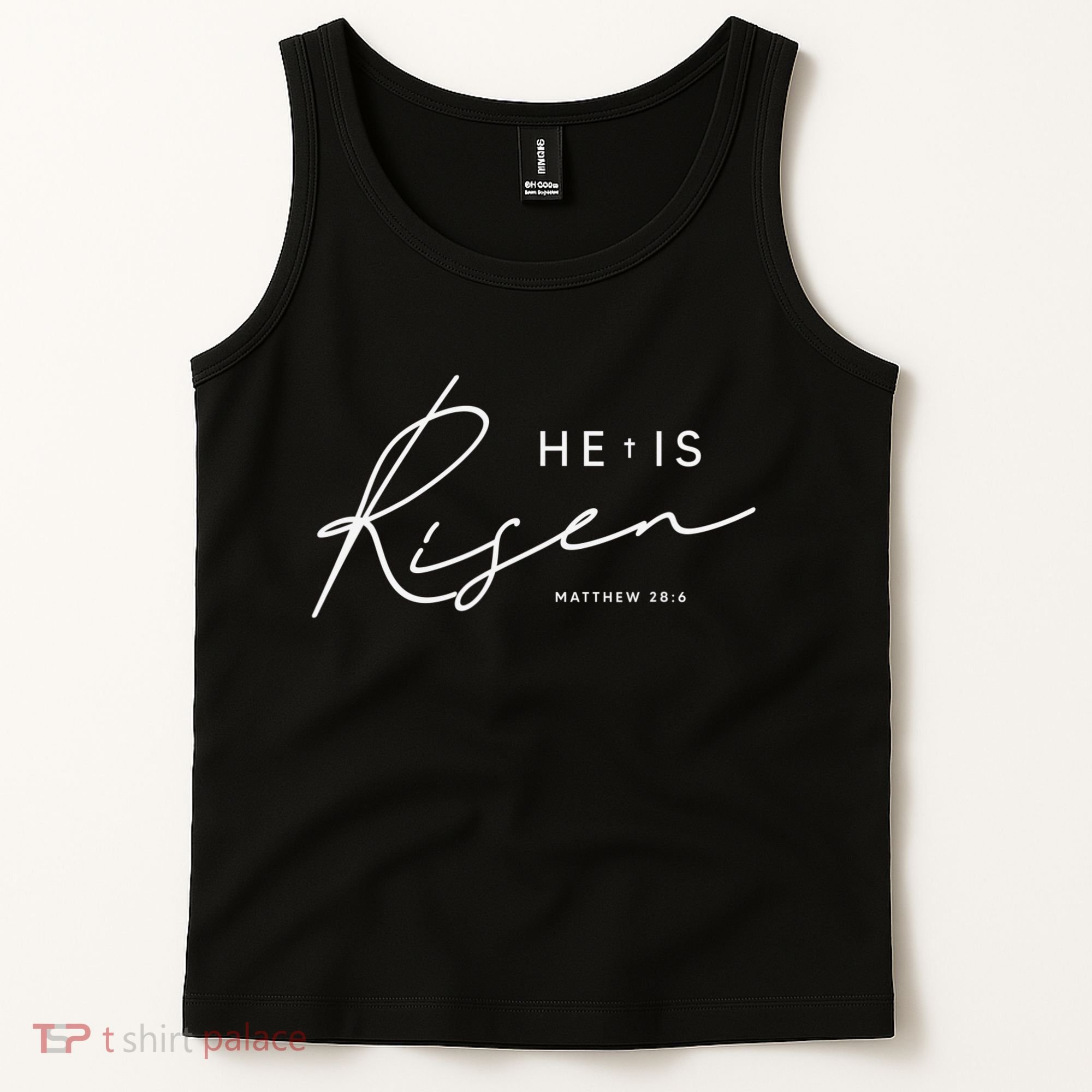 He Is Risen Jesus Easter Christian Tank Top