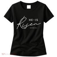 He Is Risen Jesus Easter Christian Women's T-Shirt thumb 0