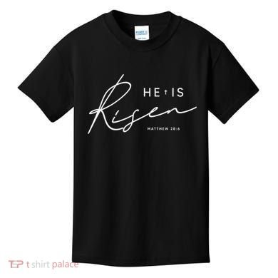 He Is Risen Jesus Easter Christian Kids T-Shirt