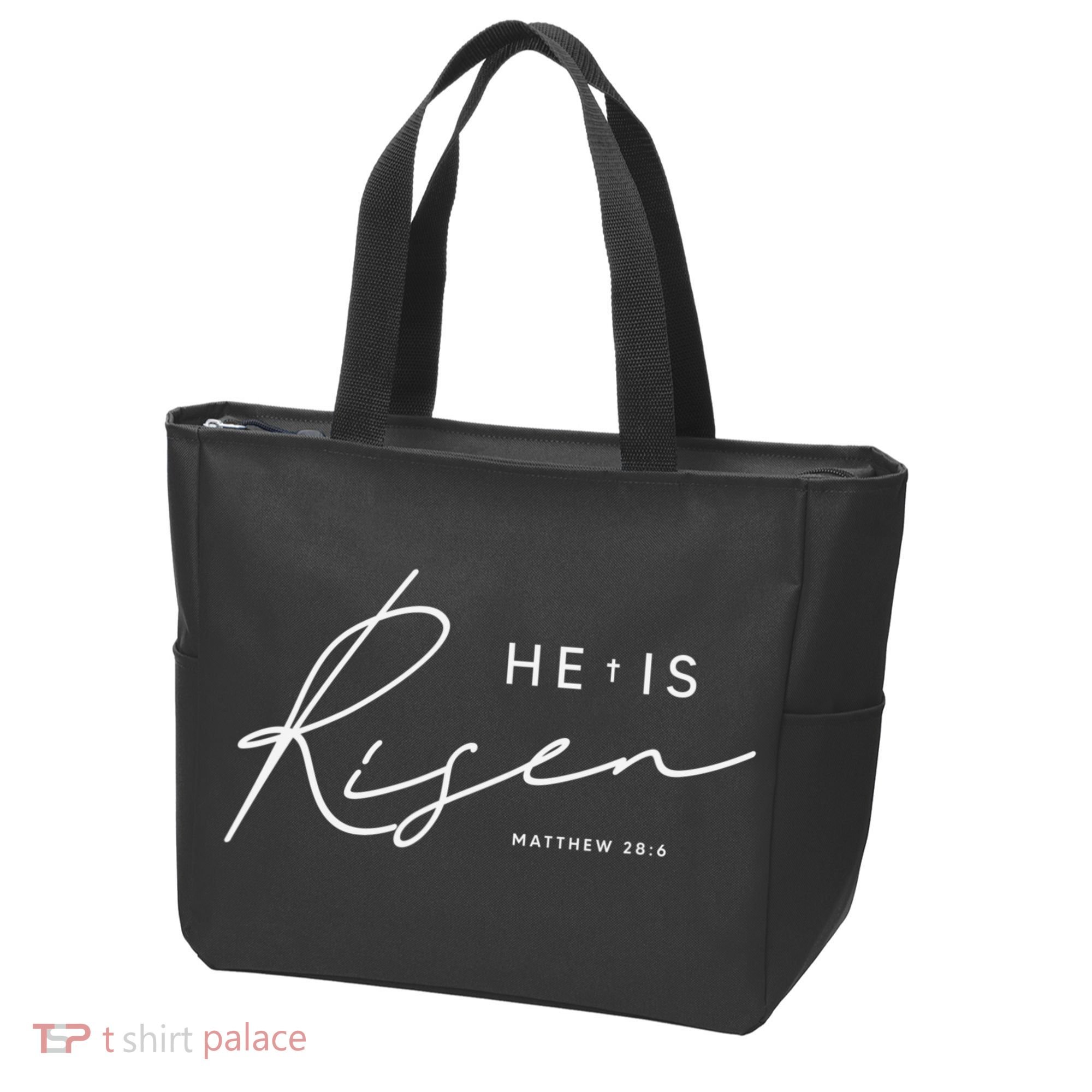 He Is Risen Jesus Easter Christian Tote Bag