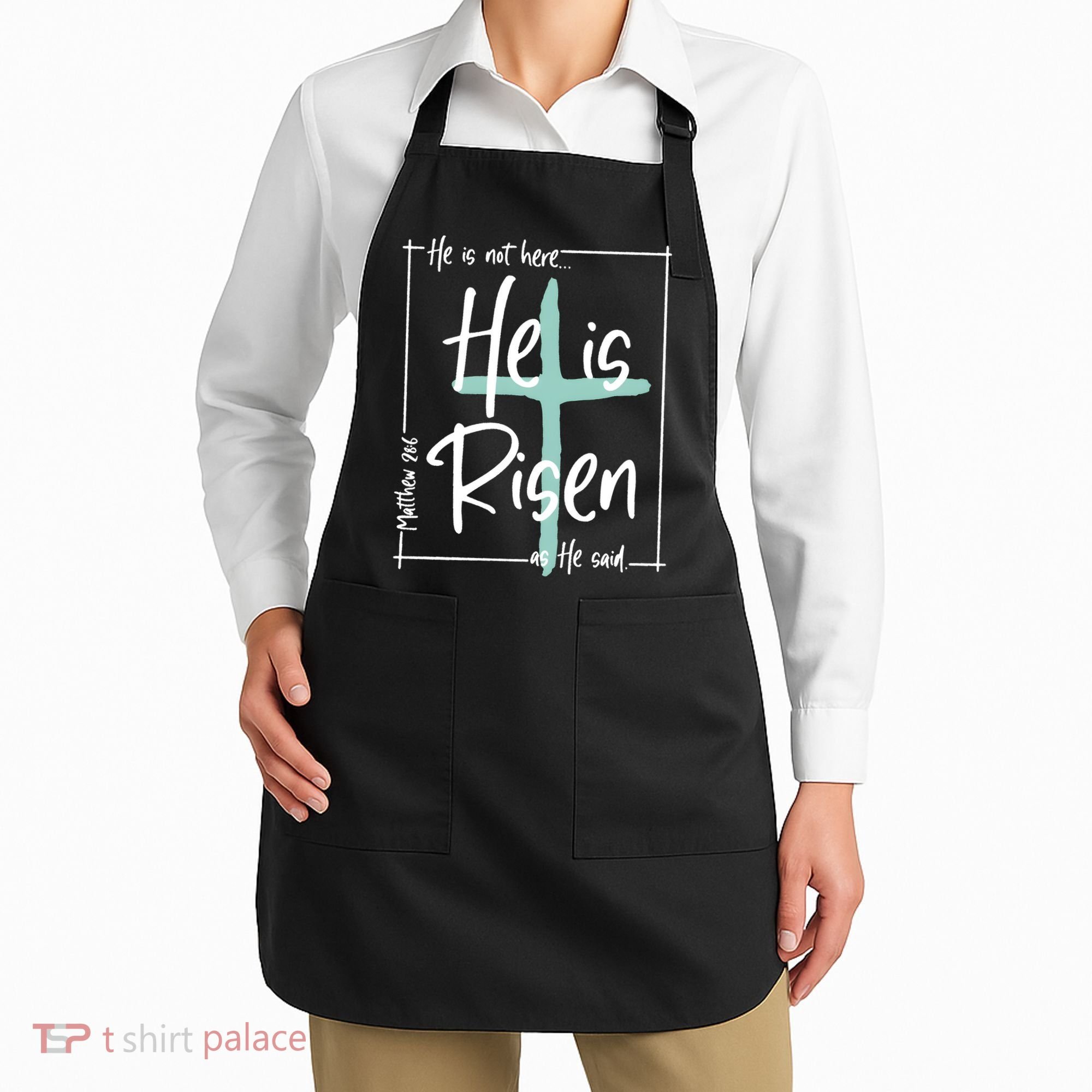 He Is Risen As He Said Christian Easter Day Apron