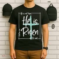 He Is Risen As He Said Christian Easter Day T-Shirt thumb 6