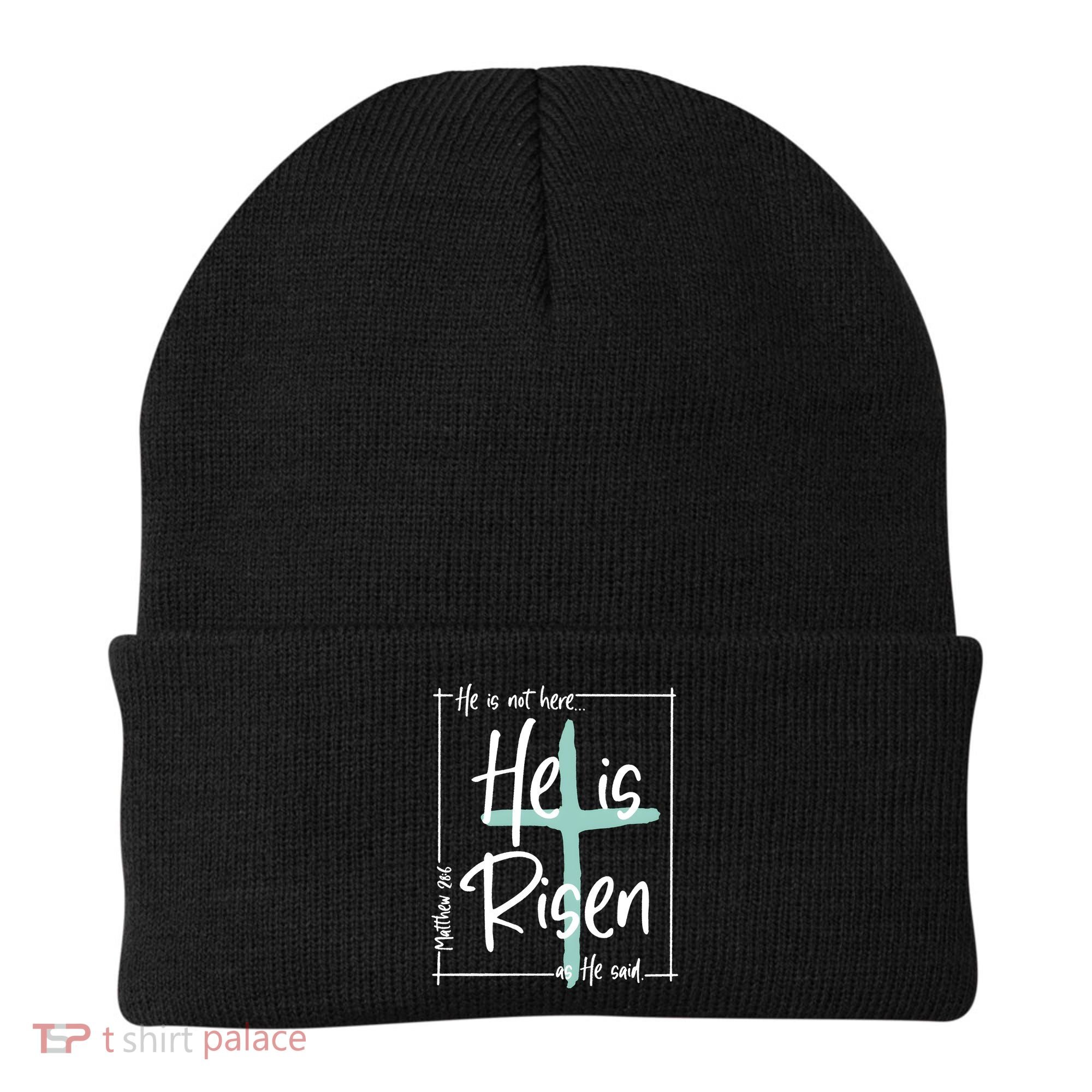 He Is Risen As He Said Christian Easter Day Beanie