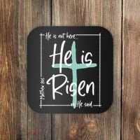 He Is Risen As He Said Christian Easter Day Coaster thumb 0