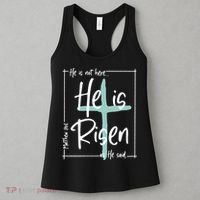 He Is Risen As He Said Christian Easter Day Women's Tank Top thumb 3