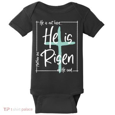 He Is Risen As He Said Christian Easter Day Baby Bodysuit