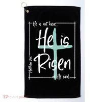 He Is Risen As He Said Christian Easter Day Golf Towel thumb 0