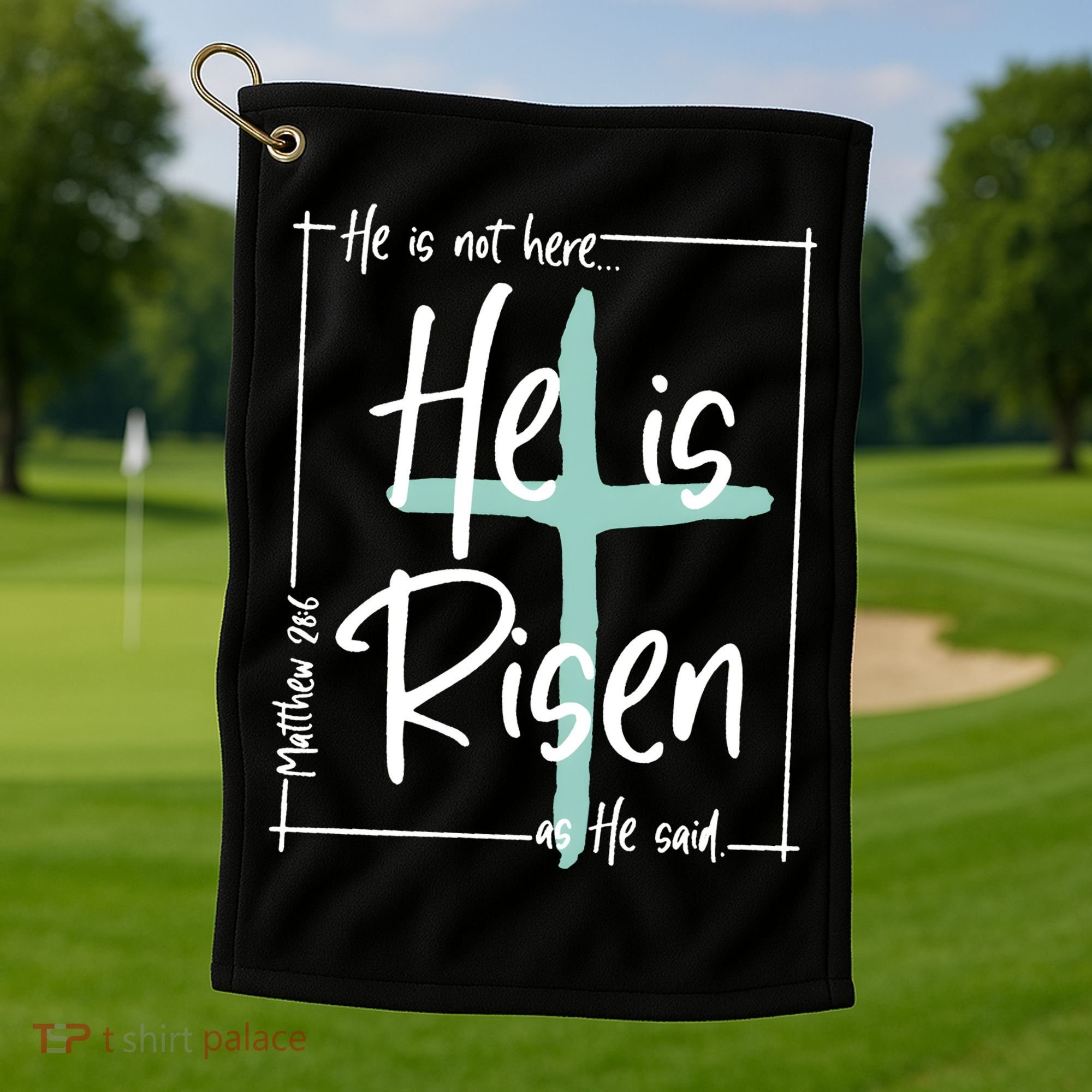 He Is Risen As He Said Christian Easter Day Golf Towel