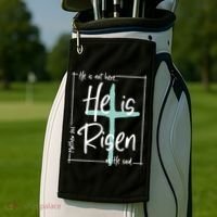 He Is Risen As He Said Christian Easter Day Golf Towel thumb 2