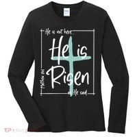 He Is Risen As He Said Christian Easter Day Women's Long Sleeve Shirt thumb 0