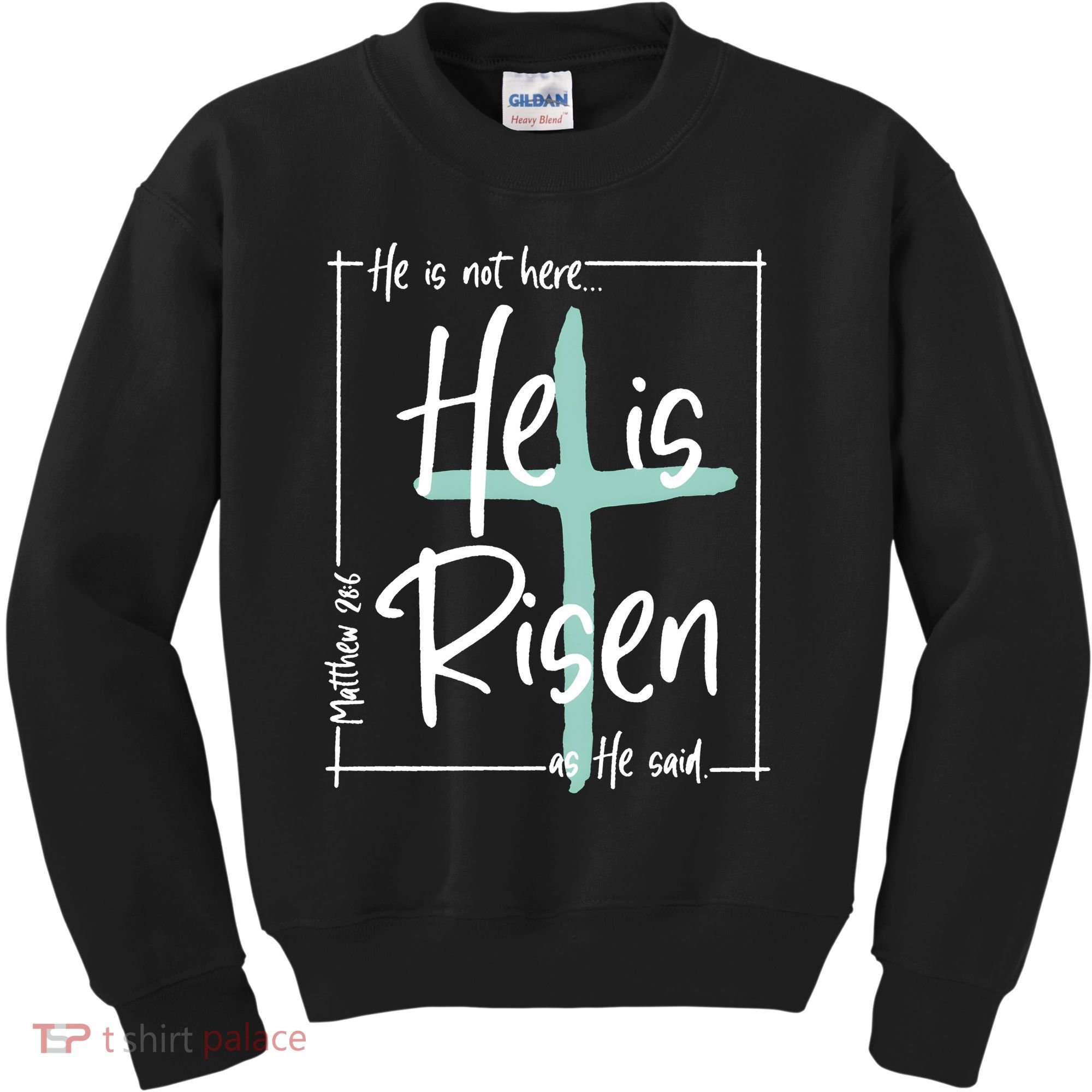 He Is Risen As He Said Christian Easter Day Kids Sweatshirt