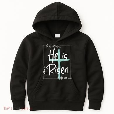 He Is Risen As He Said Christian Easter Day Kids Hoodie