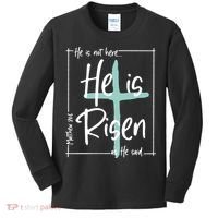 He Is Risen As He Said Christian Easter Day Kids Long Sleeve Shirt thumb 0