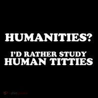 Humanities ID Rather Study Human Titties Button thumb 1