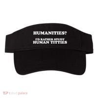 Humanities ID Rather Study Human Titties Visor thumb 0