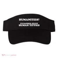 Humanities ID Rather Study Human Titties Visor thumb 0