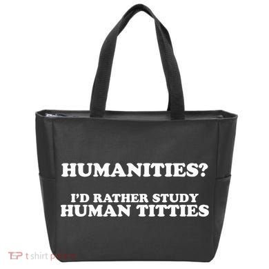 Humanities ID Rather Study Human Titties Tote Bag
