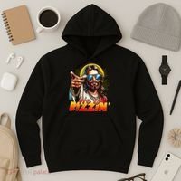 He Is Rizzin' Funny Jesus Christian Happy Easter Eggs  Hoodie thumb 3