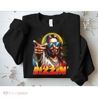 He Is Rizzin' Funny Jesus Christian Happy Easter Eggs  Sweatshirt thumb 2