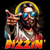 He Is Rizzin' Funny Jesus Christian Happy Easter Eggs  Women's Tank Top thumb 5