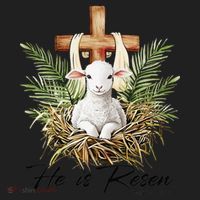 He Is Risen Lamb Cross Jesus Religious Christian Women Tumbler thumb 3