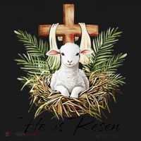 He Is Risen Lamb Cross Jesus Religious Christian Women Visor thumb 3