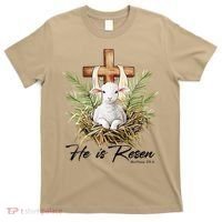 He Is Risen Lamb Cross Jesus Religious Christian Women T-Shirt thumb 0