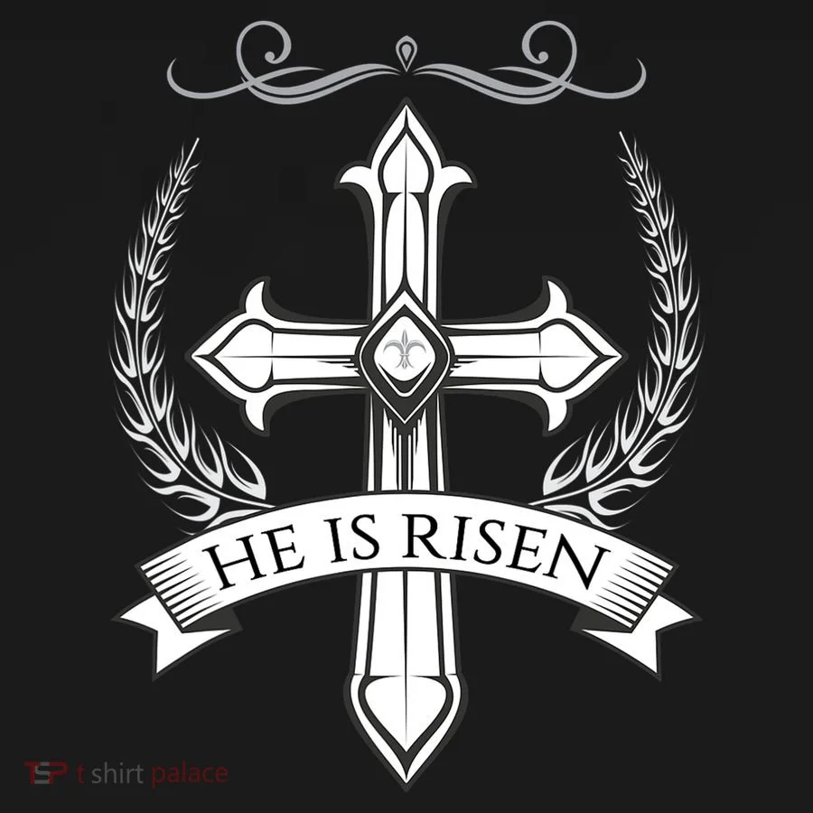 He Is Risen Easter Christ Button