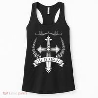 He Is Risen Easter Christ Women's Tank Top thumb 0