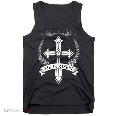 He Is Risen Easter Christ Tank Top