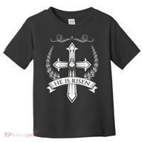 He Is Risen Easter Christ Toddler T-Shirt thumb 0