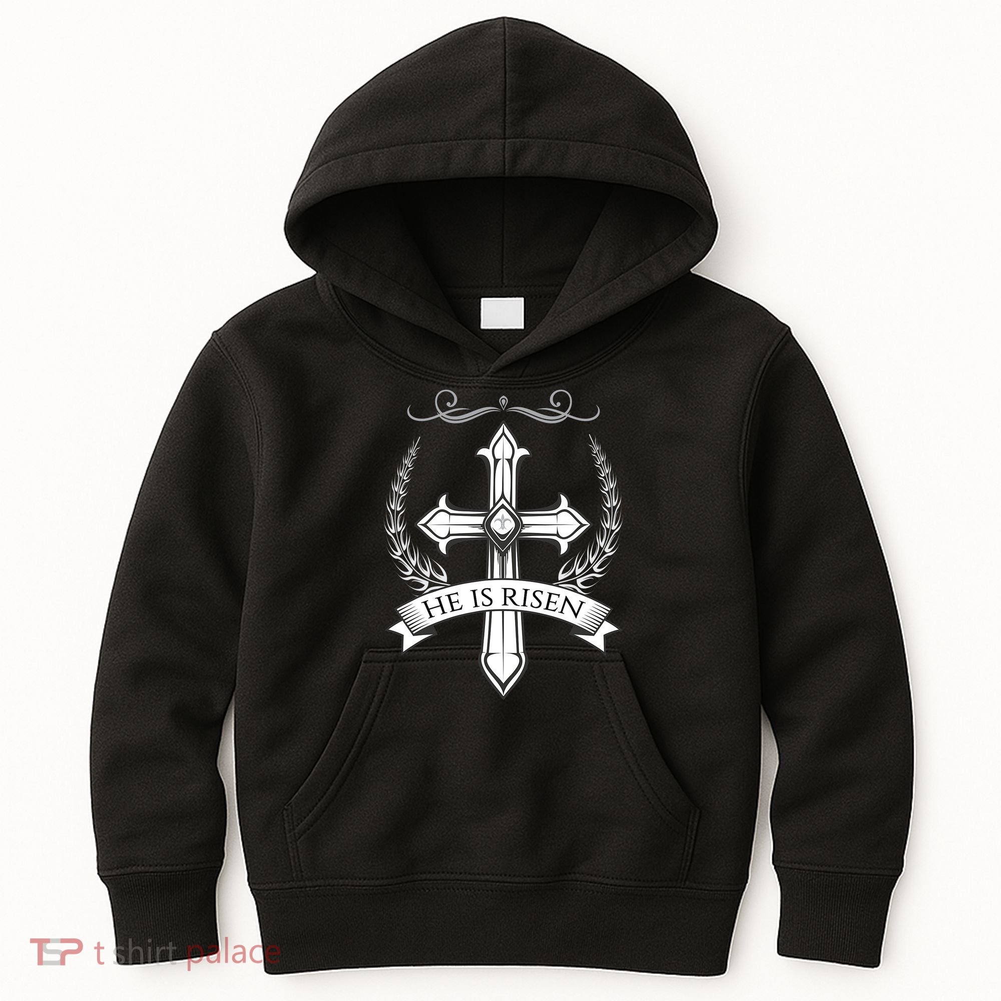 He Is Risen Easter Christ Kids Hoodie