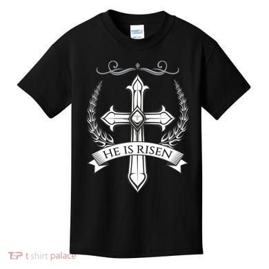 He Is Risen Easter Christ Kids T-Shirt