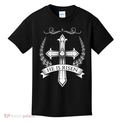 He Is Risen Easter Christ Kids T-Shirt