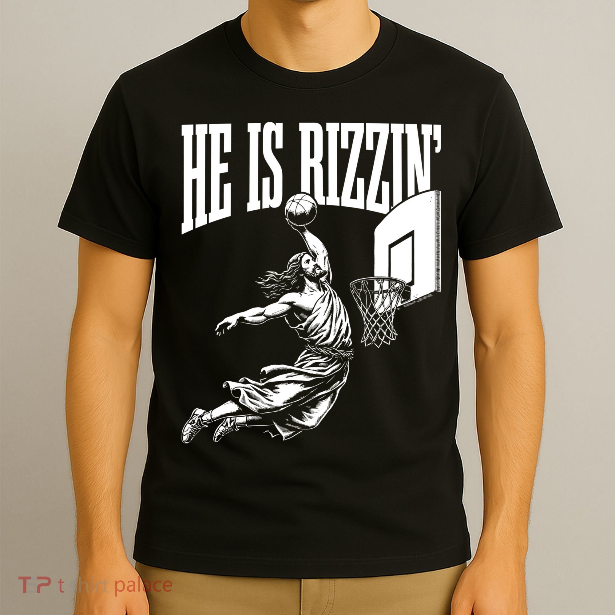 He Is Rizzin Funny Jesus Meme He Is Rizzen T-Shirt