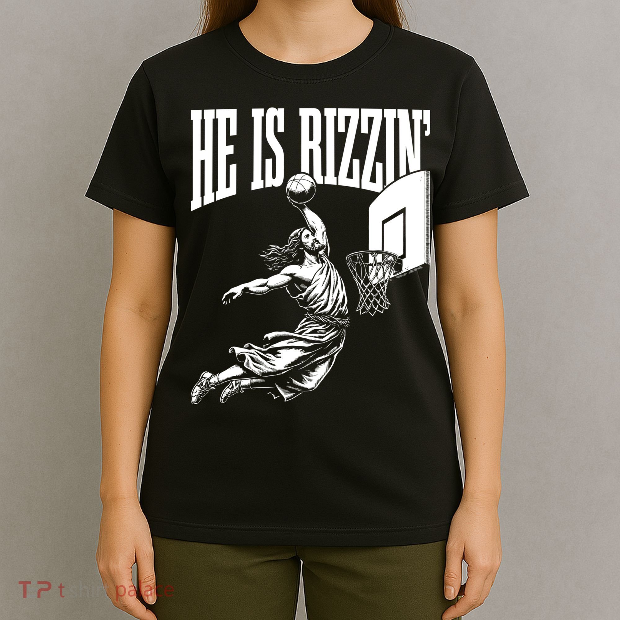He Is Rizzin Funny Jesus Meme He Is Rizzen T-Shirt