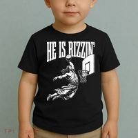 He Is Rizzin Funny Jesus Meme He Is Rizzen Toddler T-Shirt thumb 2