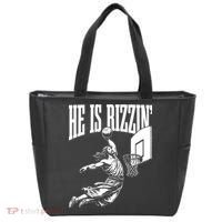 He Is Rizzin Funny Jesus Meme He Is Rizzen Tote Bag thumb 0