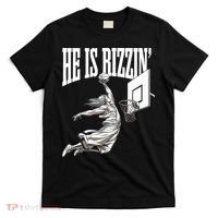 He Is Rizzin Basketball Jesus Dunk Memes Humor T-Shirt thumb 0
