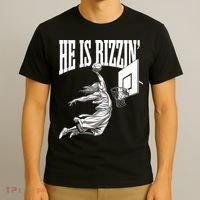 He Is Rizzin Basketball Jesus Dunk Memes Humor T-Shirt thumb 3