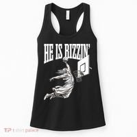 He Is Rizzin Basketball Jesus Dunk Memes Humor Women's Tank Top thumb 0