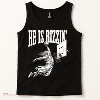 He Is Rizzin Basketball Jesus Dunk Memes Humor Tank Top thumb 2