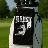 He Is Rizzin Basketball Jesus Dunk Memes Humor Golf Towel thumb 2