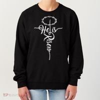 He Is Risen Cross Jesus Religious Easter Day Christians Women's Sweatshirt thumb 0