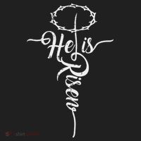 He Is Risen Cross Jesus Religious Easter Day Christians Hat thumb 2