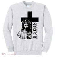 He Is Risen Jesus Paid It All Sweatshirt thumb 0