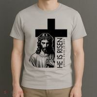 He Is Risen Jesus Paid It All T-Shirt thumb 3