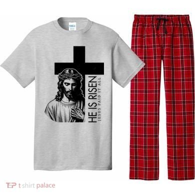 He Is Risen Jesus Paid It All Pajama Set