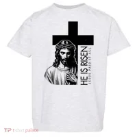 He Is Risen Jesus Paid It All Toddler T-Shirt thumb 0